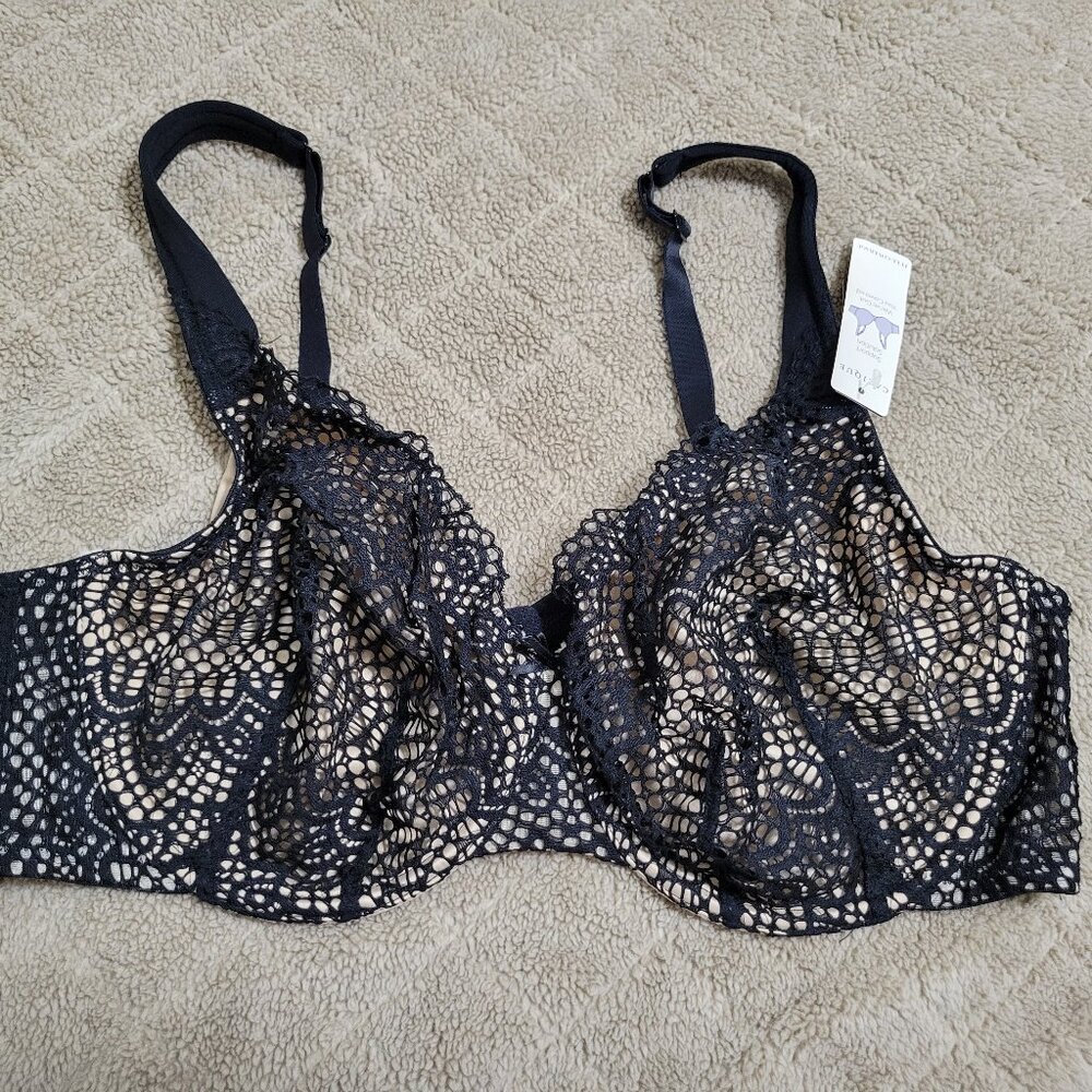 Cacique 44C Lace overlay bra